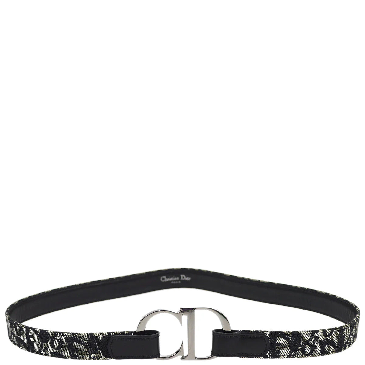 Christian Dior Trotter Belt Black #75 Small Good