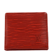 Louis Vuitton 1998 Red Epi Porte Monnaie Boite Coin Wallet M93697