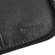 Prada Black Nylon Zippy Wallet