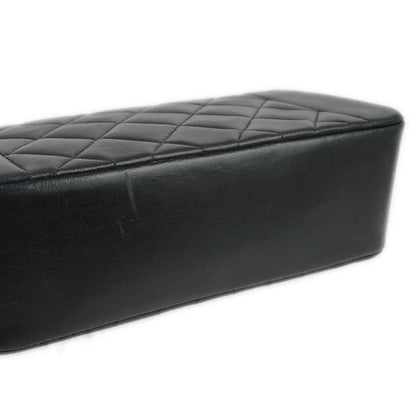 Chanel 1996-1997 Black Lambskin Small Diana Shoulder Bag
