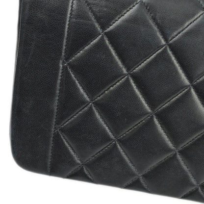 Chanel 1996-1997 Black Lambskin Small Diana Shoulder Bag
