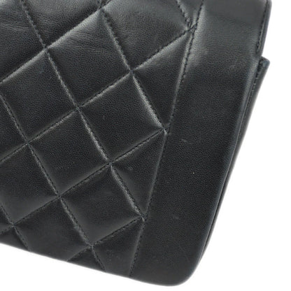 Chanel 1996-1997 Black Lambskin Small Diana Shoulder Bag