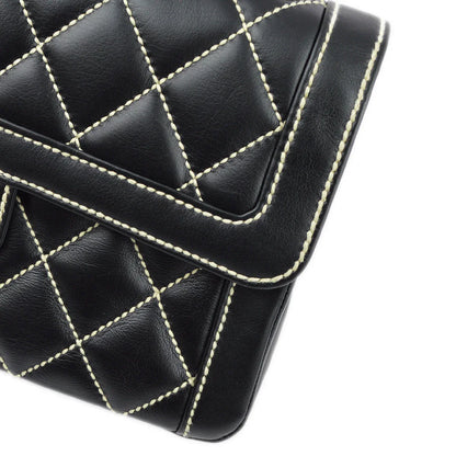 Chanel 2004-2005 Black Calfskin Wild Stitch Handbag
