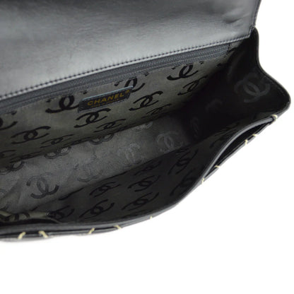 Chanel 2004-2005 Black Calfskin Wild Stitch Handbag