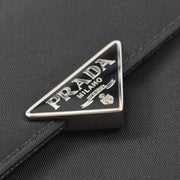 Prada Black Nylon Trifold Wallet