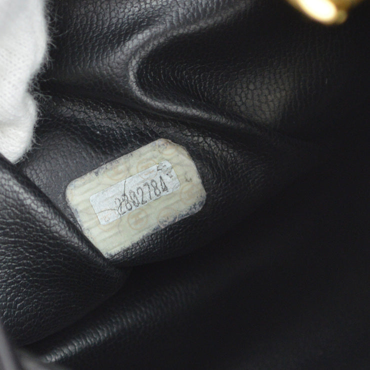 Chanel Black Lambskin Bucket Shoulder Bag