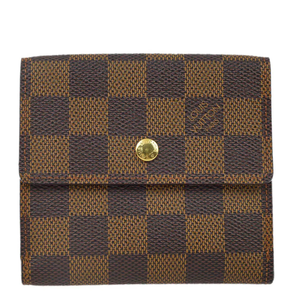 Louis Vuitton 2006 Damier Portefeuille Elise Bifold Wallet N61654