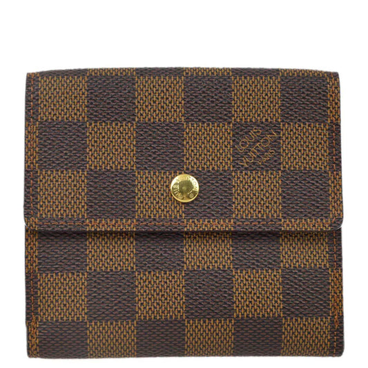 Louis Vuitton 2006 Damier Portefeuille Elise Bifold Wallet N61654