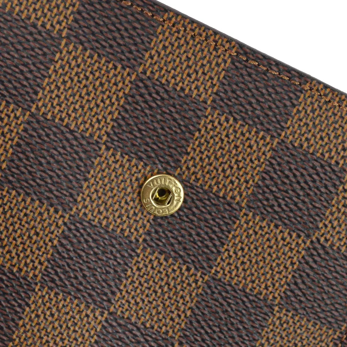 Louis Vuitton 2006 Damier Portefeuille Elise Bifold Wallet N61654