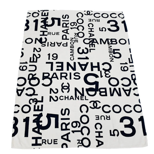 Chanel Beach Towel White Small Good