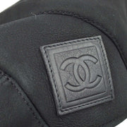 Chanel Sport Line Hunting Cap Hat Black #57 Small Good