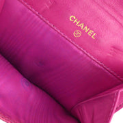 Chanel Pink Caviar Bifold Wallet Purse