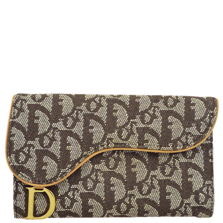 Christian Dior Brown Trotter Wallet Purse