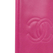 Chanel Pink Caviar Notepad Cover Small Good