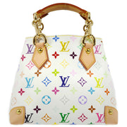 Louis Vuitton 2005 White Monogram Multicolor Audra Tote Handbag M40047