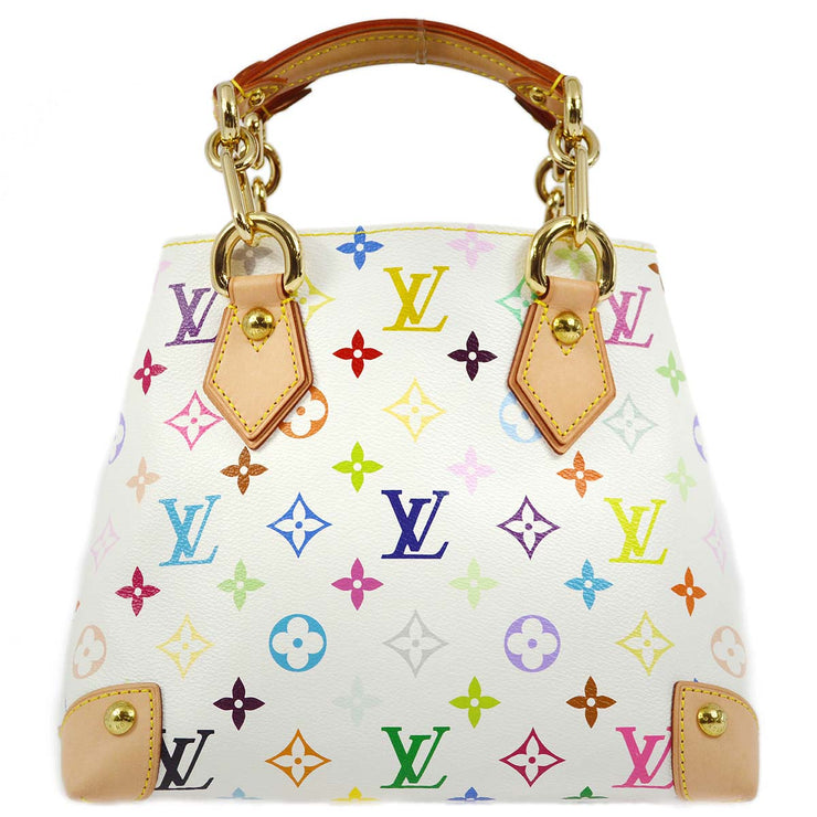 Louis Vuitton 2005 White Monogram Multicolor Audra Tote Handbag M40047