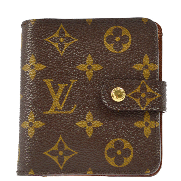 Louis Vuitton 2006 Monogram Compact Zip Wallet M61667