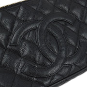 Chanel Black Caviar Hobo Chain Handbag