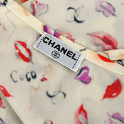 Chanel Lipstick Cropped T-shirt Ivory #40