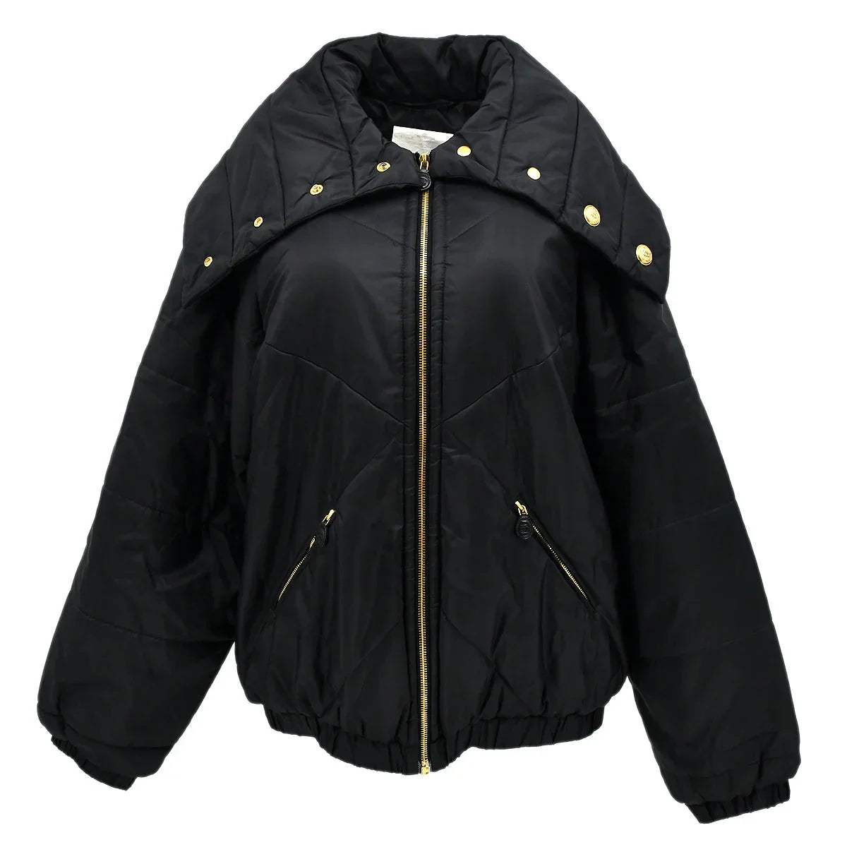 Chanel Zip Up Jacket Black #42