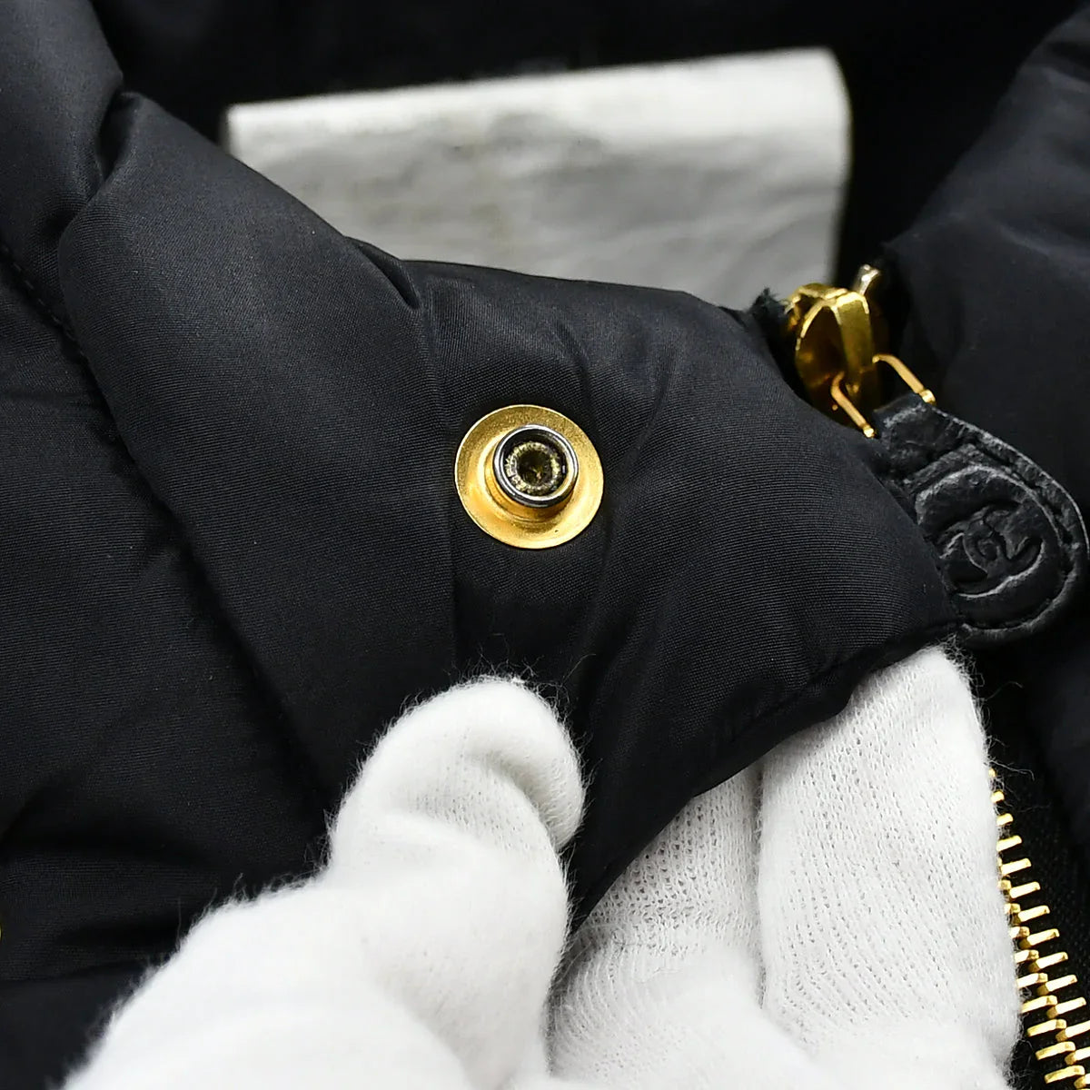 Chanel Zip Up Jacket Black #42