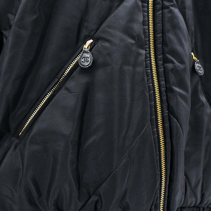 Chanel Zip Up Jacket Black #42