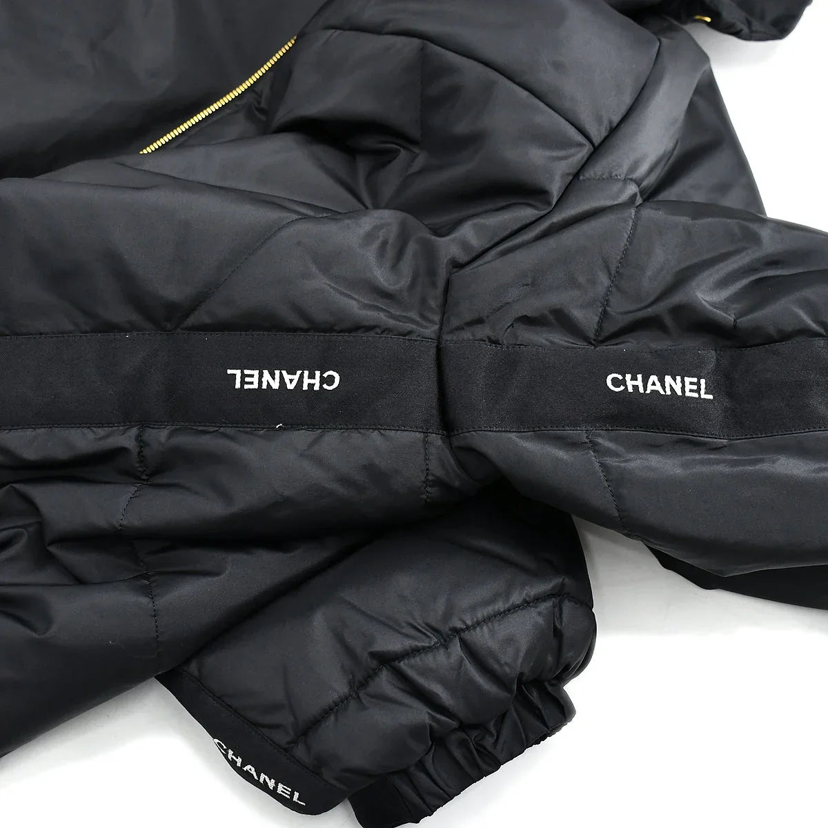Chanel Zip Up Jacket Black #42