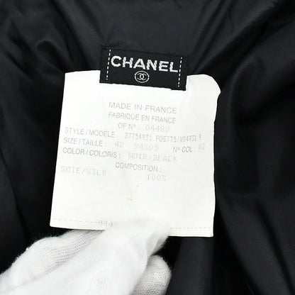 Chanel Zip Up Jacket Black #42