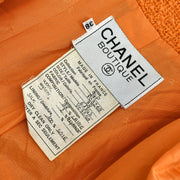 Chanel Collarless Jacket Orange 94P #38