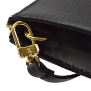 Louis Vuitton 2004 Black Epi Pochette Accessoires Pouch Handbag M52982