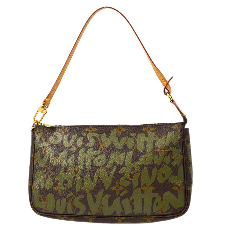 Louis Vuitton 2001 Graffiti Pochette Accessoires Handbag M92191