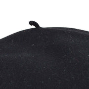 Chanel Black Hat Beret 98P #57 Small Good