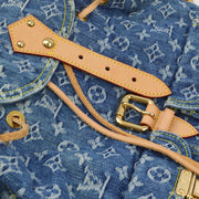 Louis Vuitton 2006 Blue Monogram Denim Sac a Dos GM Backpack M95056