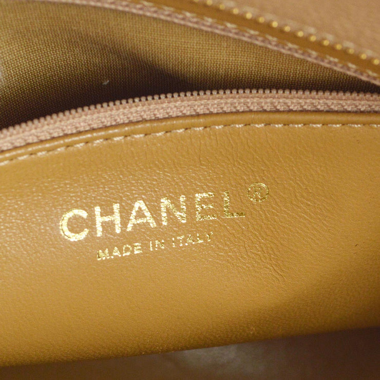 Chanel Beige Caviar Medallion Tote Handbag