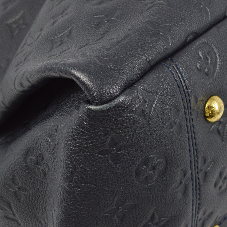 Louis Vuitton 2012 Navy Monogram Empreinte Artsy MM Handbag M93448