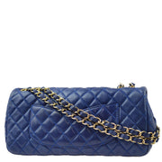 Chanel Blue Lambskin Valentine East West Shoulder Bag