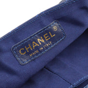Chanel Blue Lambskin Valentine East West Shoulder Bag