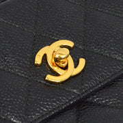Chanel Black Caviar Camera Bag Mini