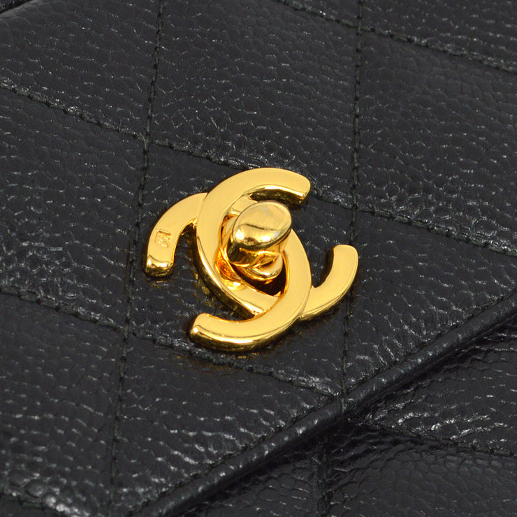 Chanel Black Caviar Camera Bag Mini