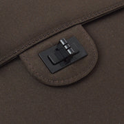 Chanel Brown Satin Mademoiselle Lock Shoulder Bag