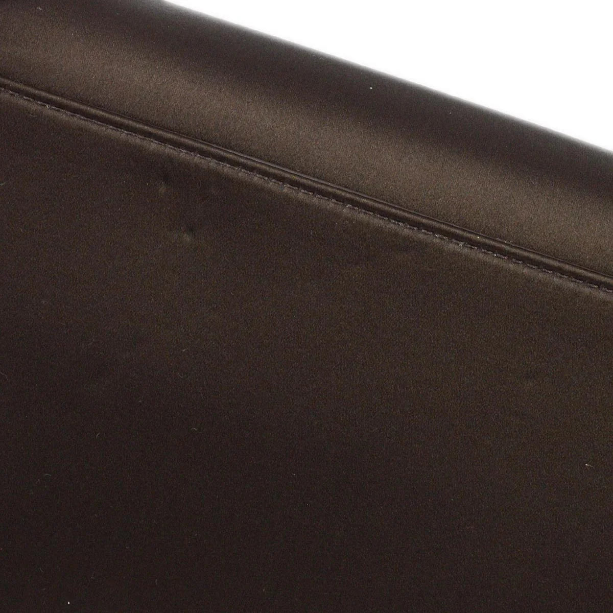 Chanel 1997-1999 Brown Satin Mademoiselle Lock Shoulder Bag