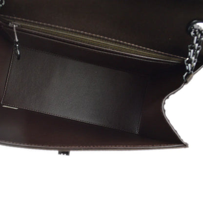 Chanel 1997-1999 Brown Satin Mademoiselle Lock Shoulder Bag