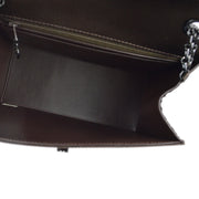 Chanel Brown Satin Mademoiselle Lock Shoulder Bag