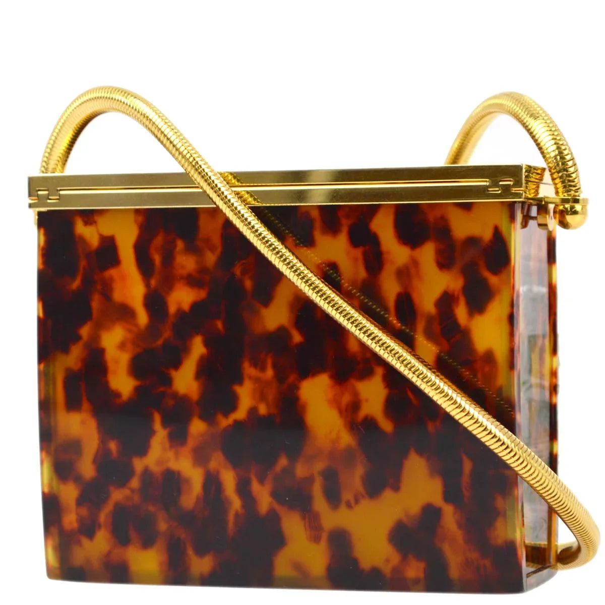 Chanel * Brown Acrylic Shoulder Bag 97P