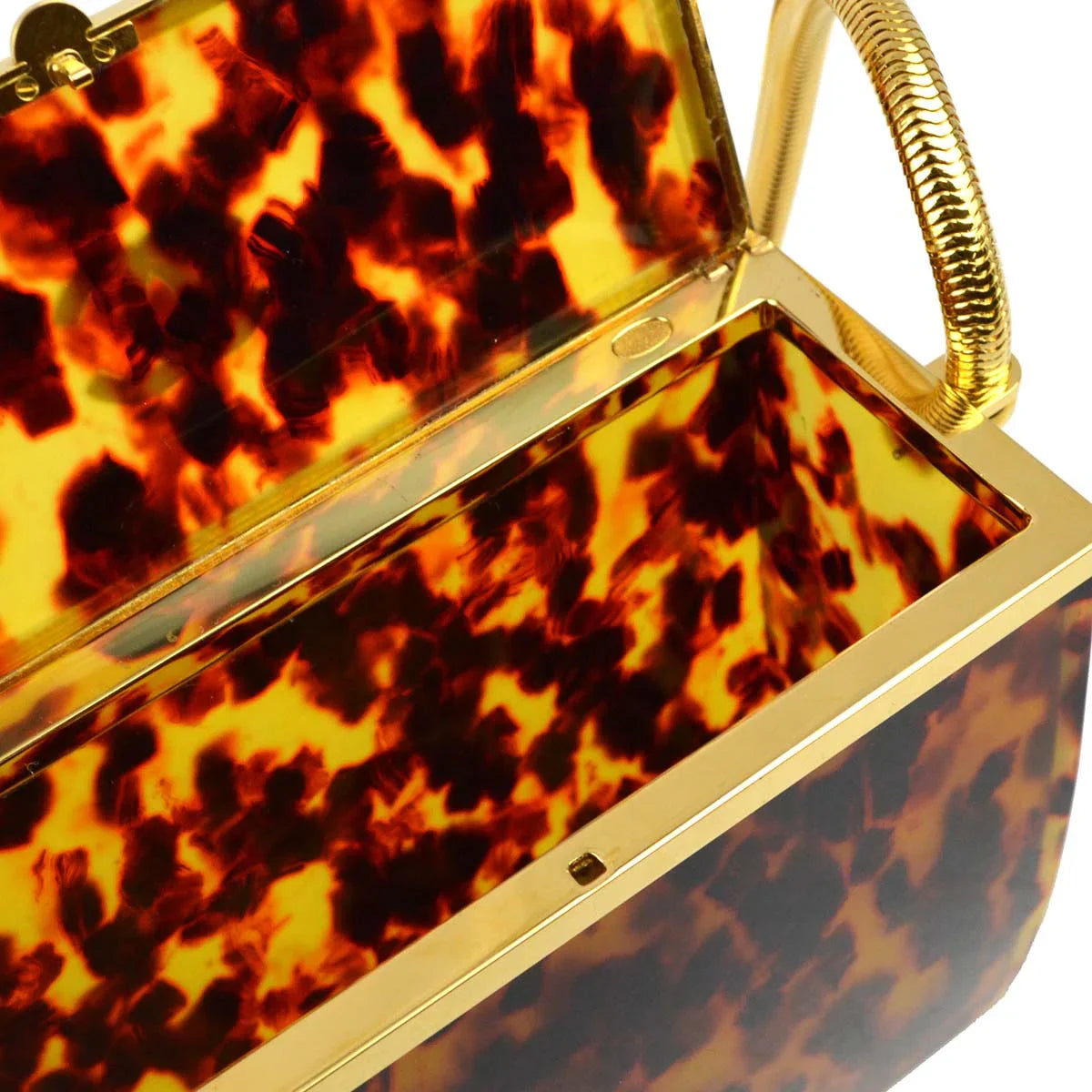 Chanel * Brown Acrylic Shoulder Bag 97P