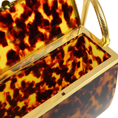 Chanel * Brown Acrylic Shoulder Bag 97P