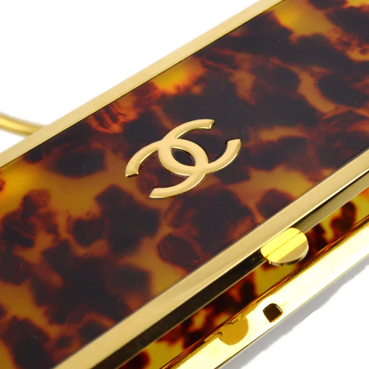 Chanel * Brown Acrylic Shoulder Bag 97P