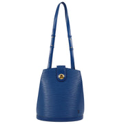 Louis Vuitton 1994 Blue Epi Cluny Shoulder Bag M52255