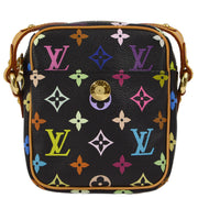 Louis Vuitton 1995 Black Monogram Multicolor Rift Shoulder Bag M40056