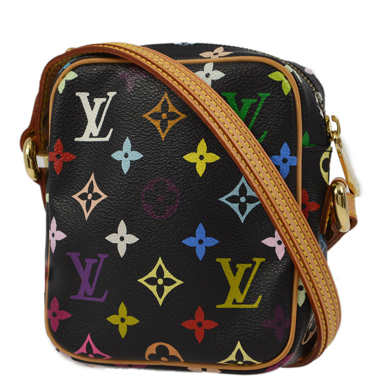 Louis Vuitton 1995 Black Monogram Multicolor Rift Shoulder Bag M40056